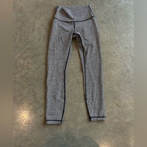 lululemon athletica Black and White Patterned Leggings